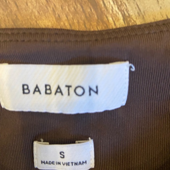 Babaton Contour High Neck Bodysuit – Chocolate Brown – Size S - Picture 4 of 7